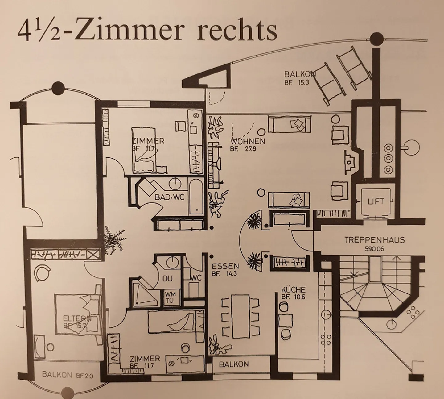 Belle appartement de 4,5 pièces au rez-de-chaussée, situé au centre, fraîchement rénové - Photo 17 sur 17