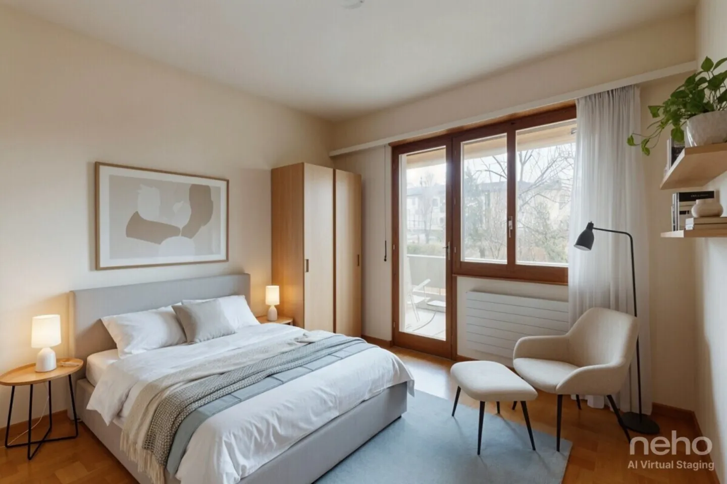 4.5-room apartment facing south with dominant view and green setting - Photo 3 of 12