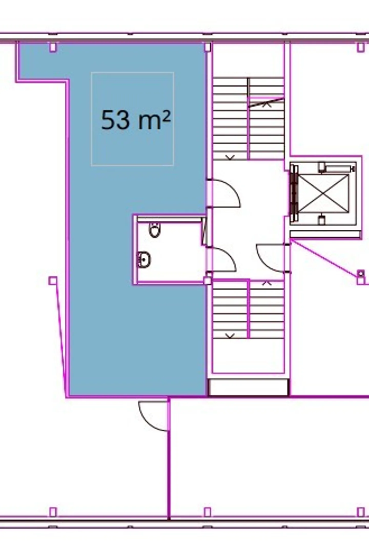 Ufficio in affitto di 53 m2 nel cuore di Locle - Foto 4 di 4