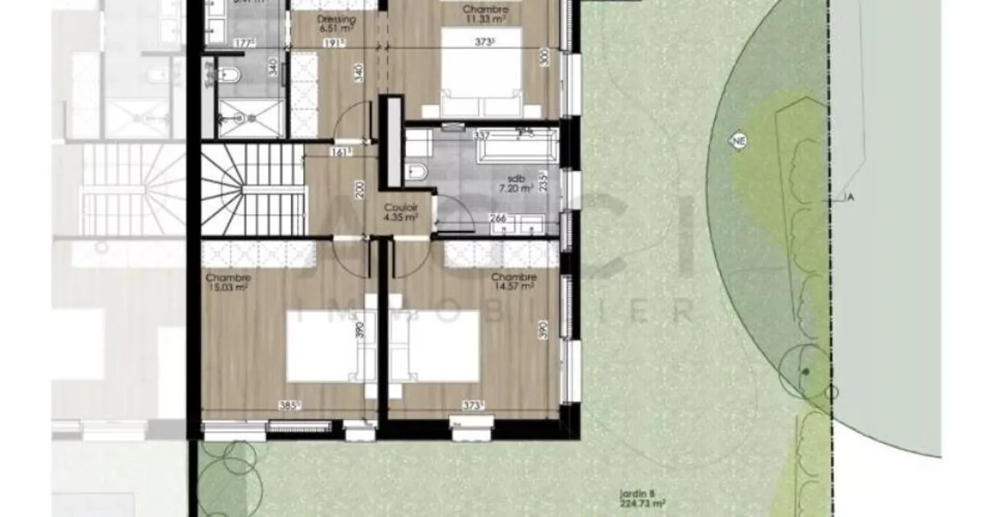 Moderne THPE Villa mit Garten - Foto 9 von 11