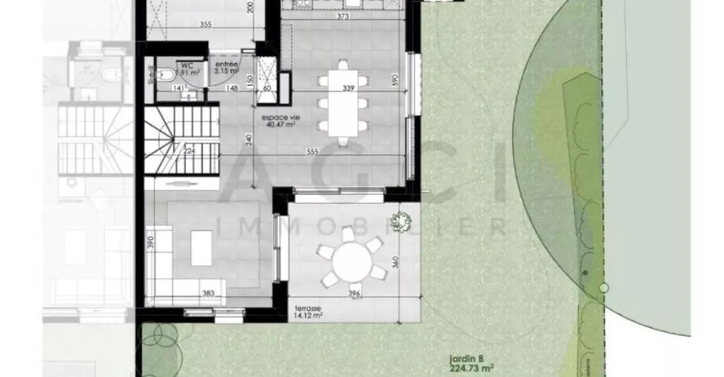 Moderne THPE Villa mit Garten - Foto 10 von 11