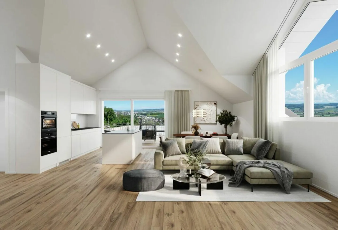 Stilvolles 3.5-Zimmer Penthouse mit Terrasse - Foto 1 von 13