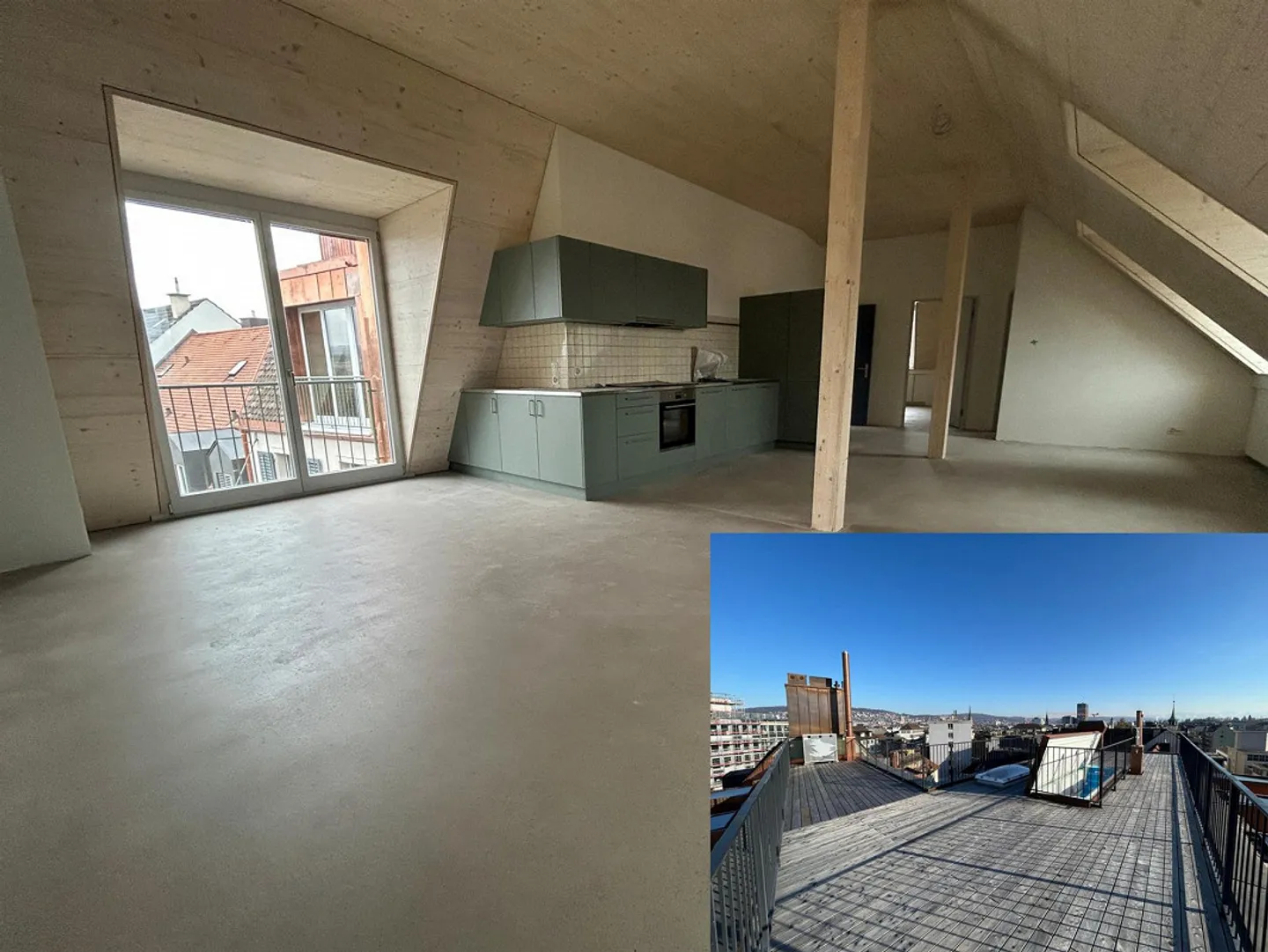 Charming penthouse apartment including spacious rooftop terrace in Wiedikon - Photo 1 of 12