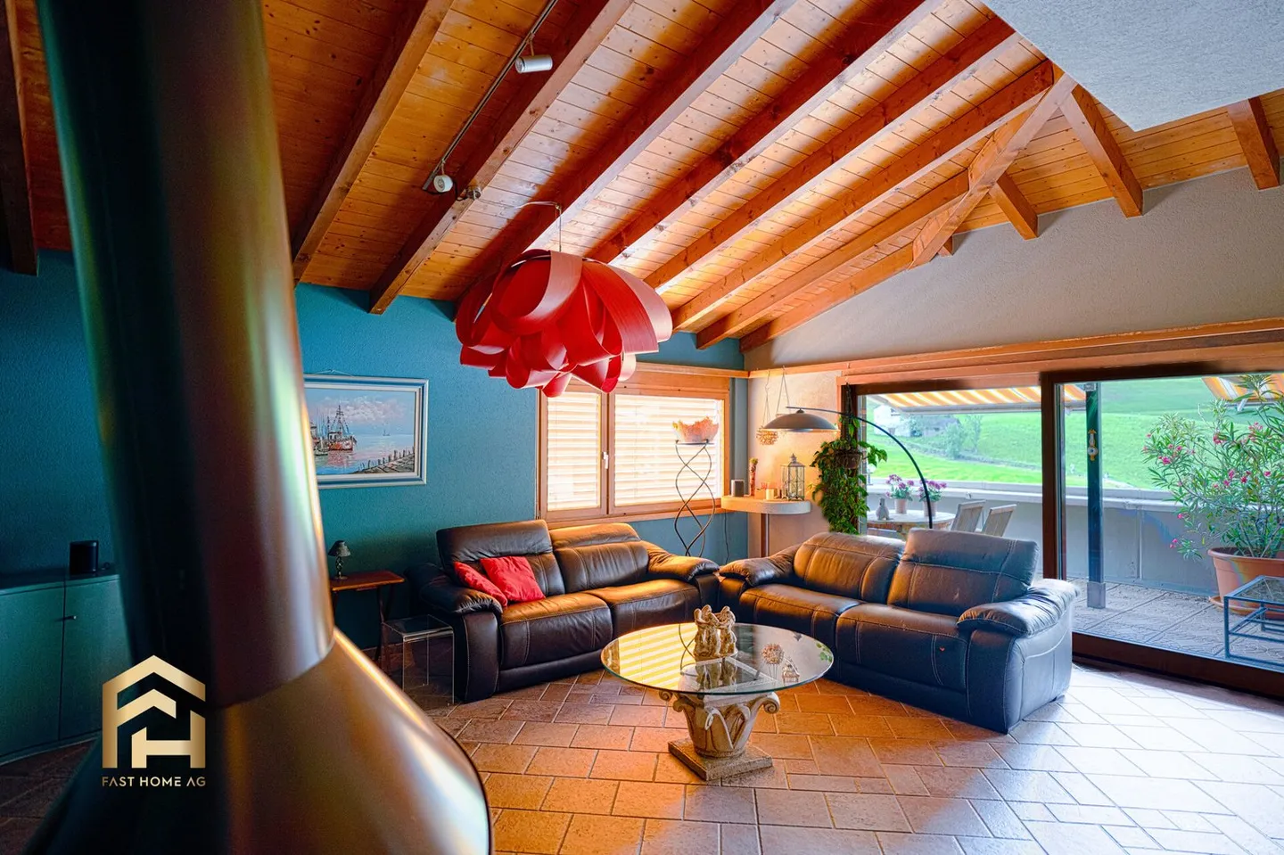 4.5 Room Penthouse with Fireplace and Stunning View - Photo 2 of 13
