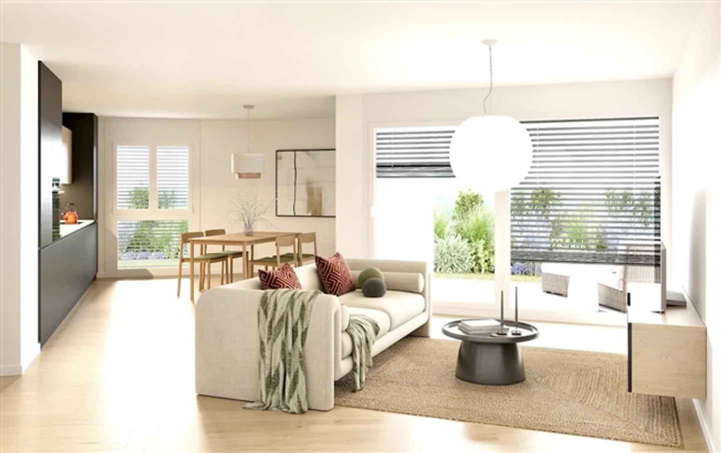 Apartment 4.5 rooms, garden level, in Attalens, Switzerland - Photo 3 of 8