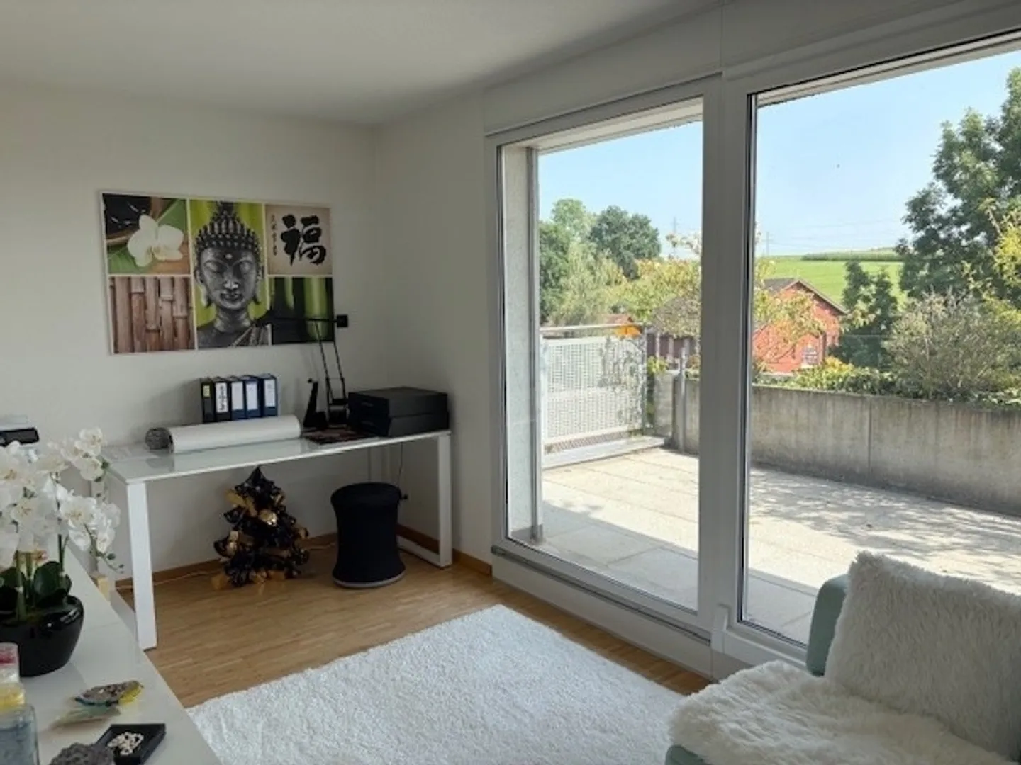 Appartement moderne de 4,5 pièces avec terrasse et vue dégagée au sud à Kerzers - Photo 8 sur 13