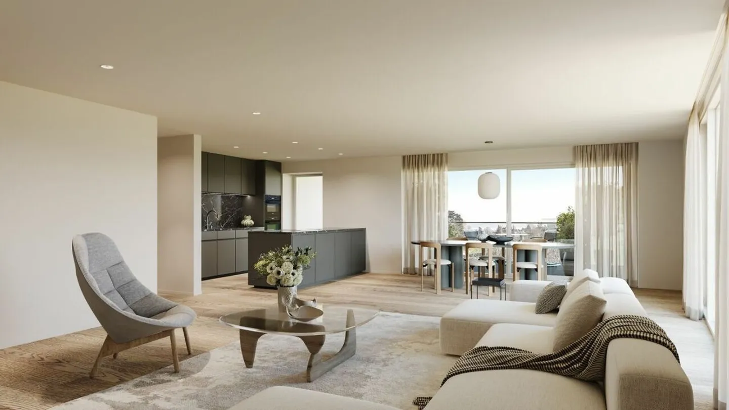 LAST CHANCE: Last apartment in the new construction project Elevia Kreuzlingen: 3.5 rooms 1st floor south apartment - Photo 2 of 8