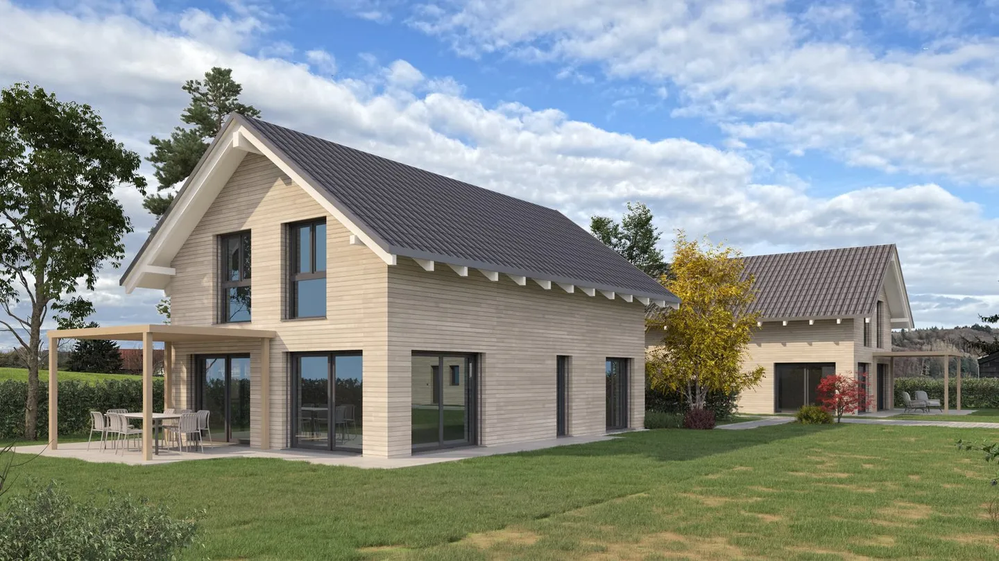 Nuova costruzione di 5 case unifamiliari con 2 posti auto ciascuno da 1.060.000 CHF - Foto 3 di 9