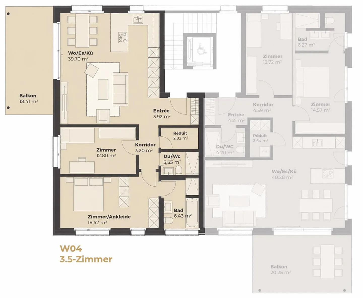 Appartement moderne de 3,5 pièces avec vue - Photo 7 sur 7