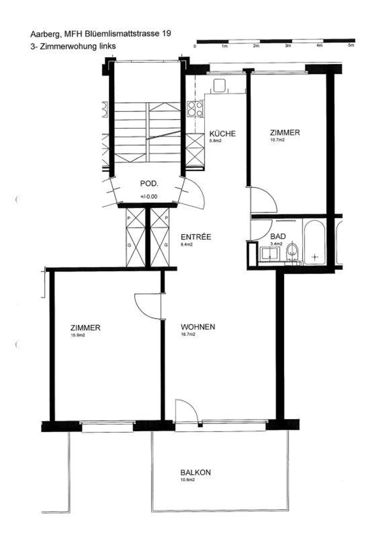 Incantevole appartamento di 3 1/2 locali nel quartiere Blüemlismatt - Foto 10 di 11