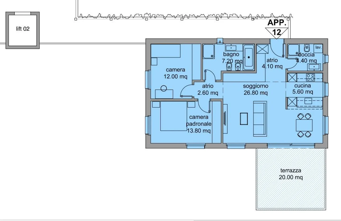 MENDRISIO: 3.5 LOC. NEU PANORAMISCH - Foto 12 von 12