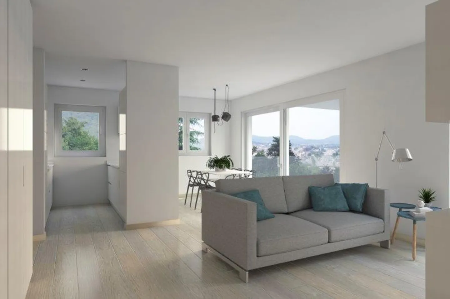 MENDRISIO: 3.5 LOC. NEU PANORAMISCH - Foto 6 von 12