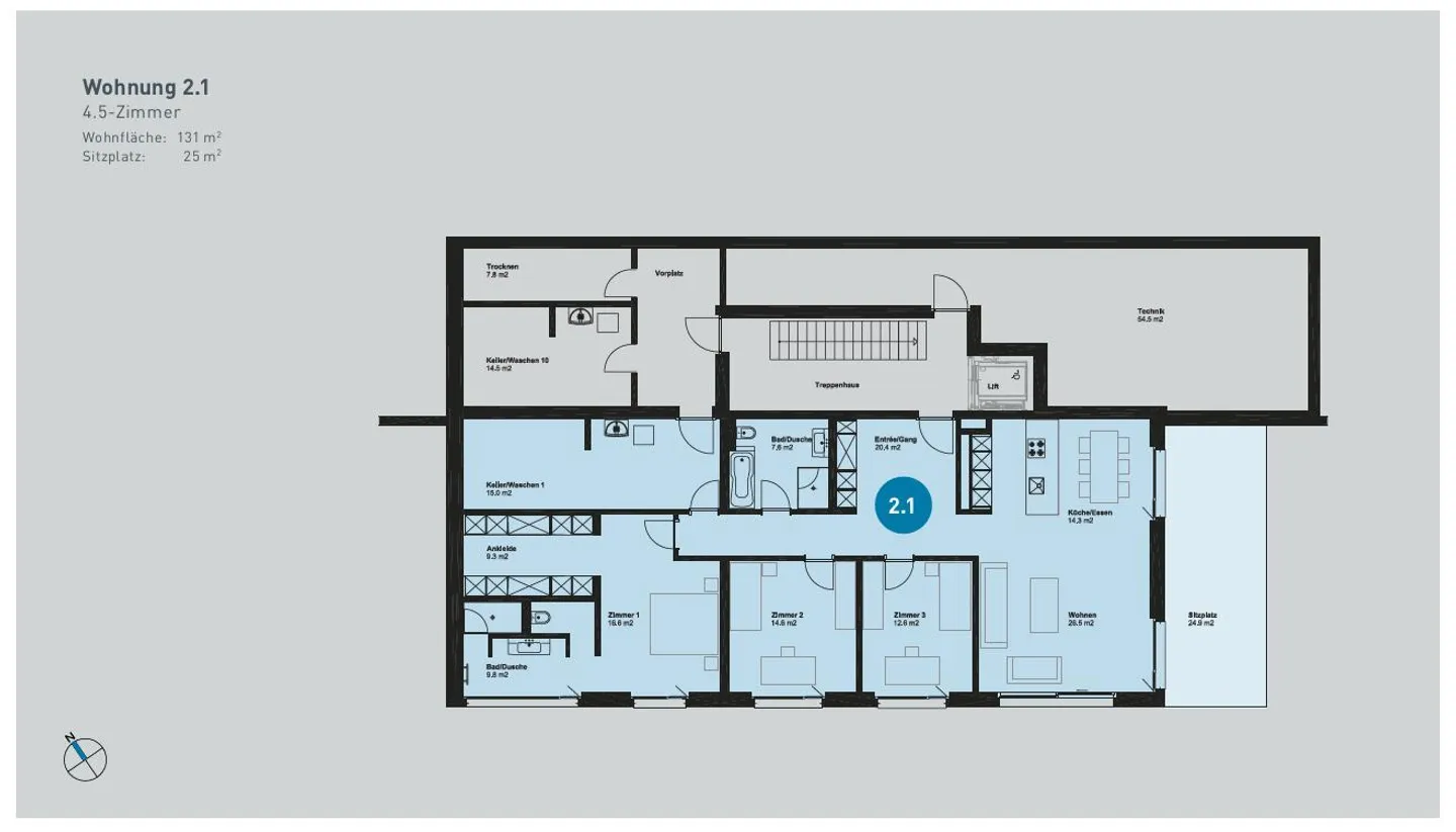 Appartement 4.5 pièces à Kloten - Photo 8 sur 8