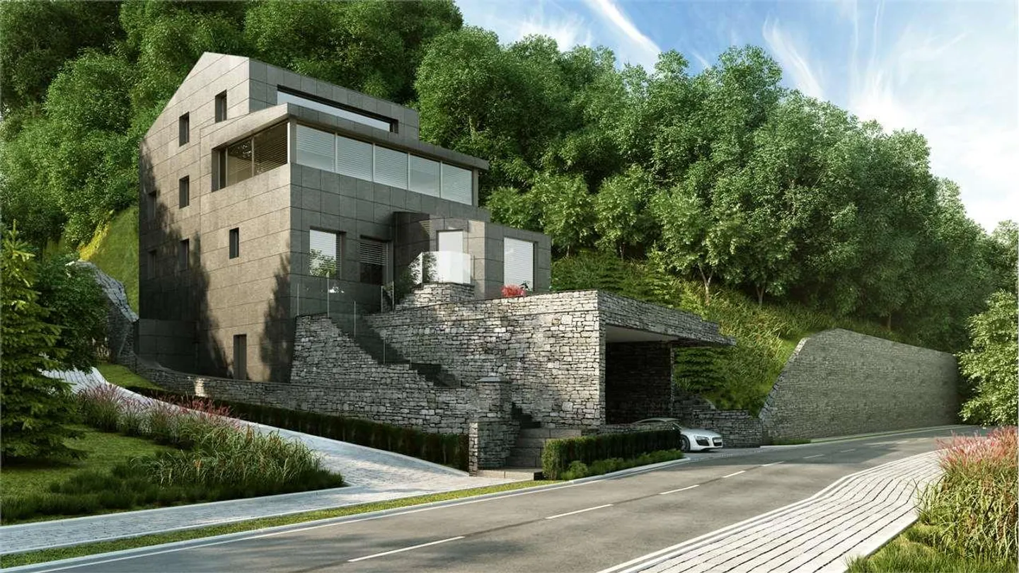 Villa de luxe moderne à Castagnola avec vue sur le lac - Photo 1 sur 13