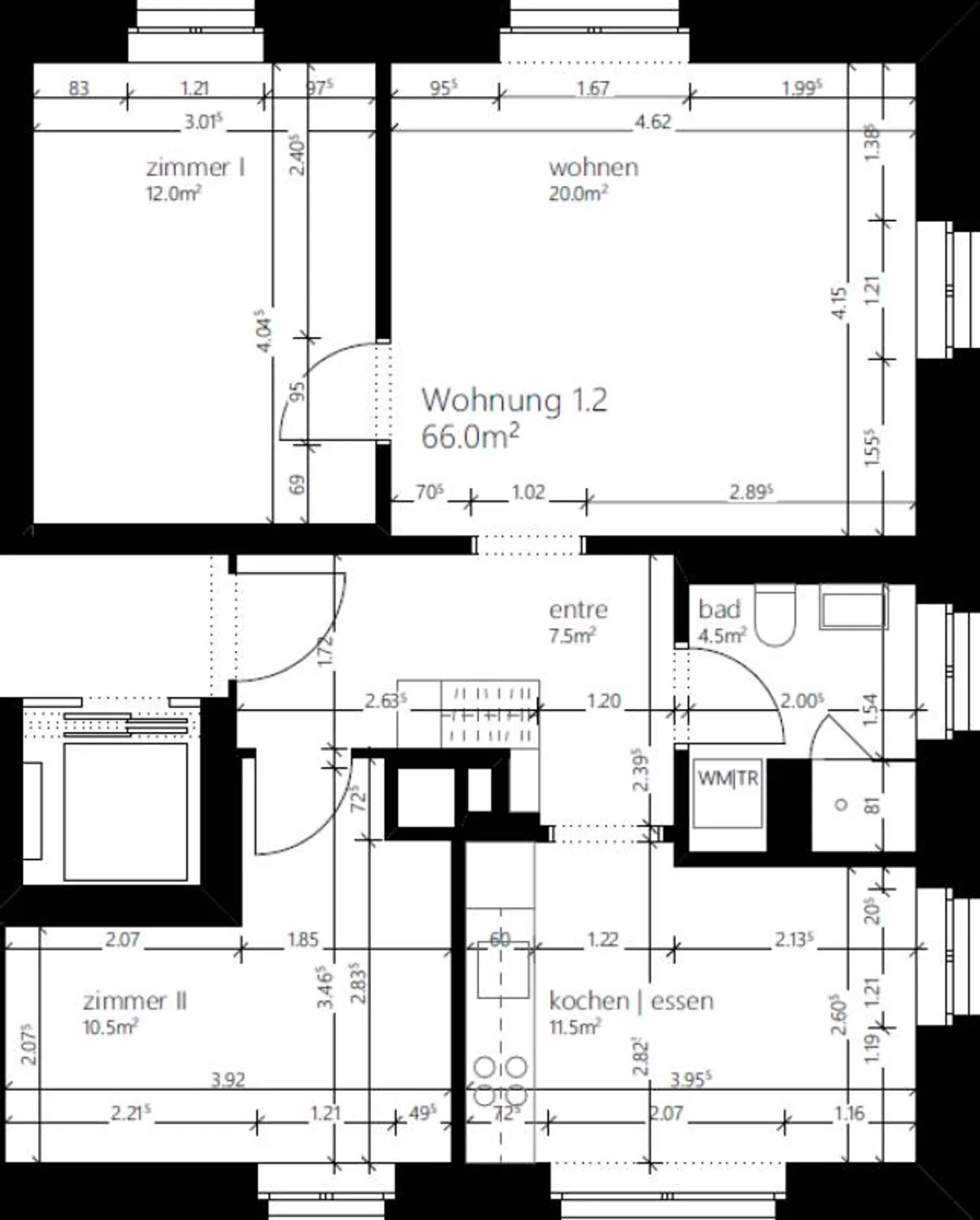 Moderne Stadtwohnung - Foto 7 von 7