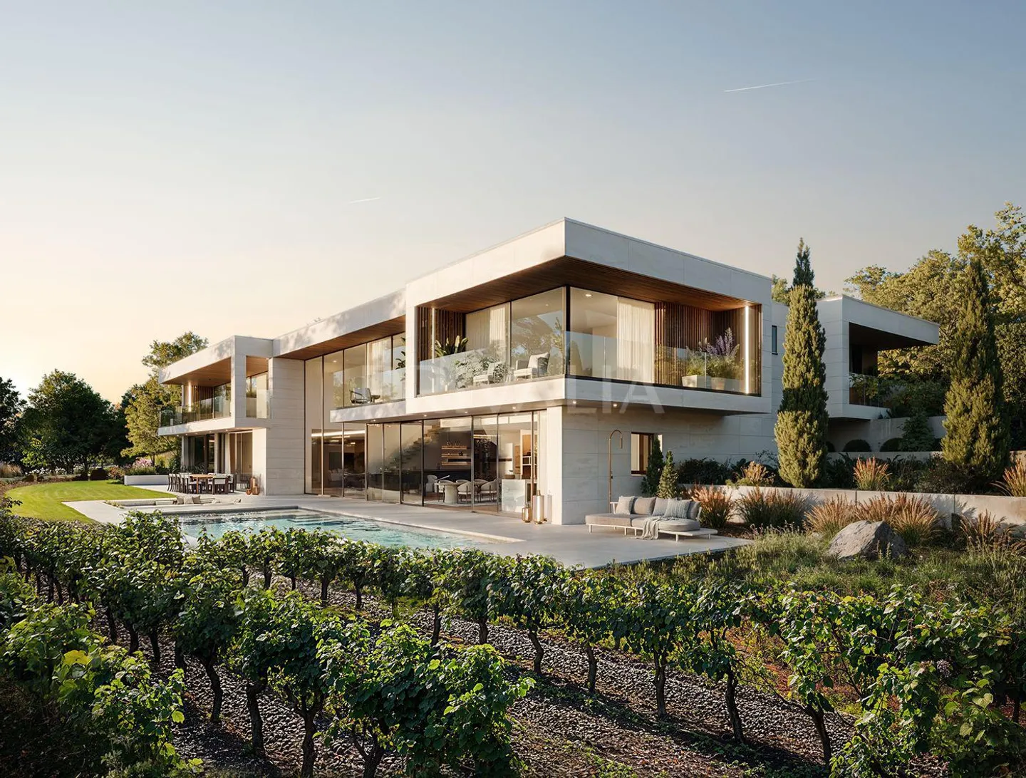 Nouveau projet : Propriété contemporaine exclusive avec vue panoramique sur le lac à Dully - Photo 1 sur 2