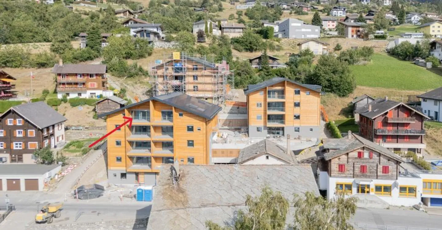 Appartamento attico di 4,5 stanze in affitto (prima occupazione): nuova costruzione a Bürchen - Foto 1 di 10