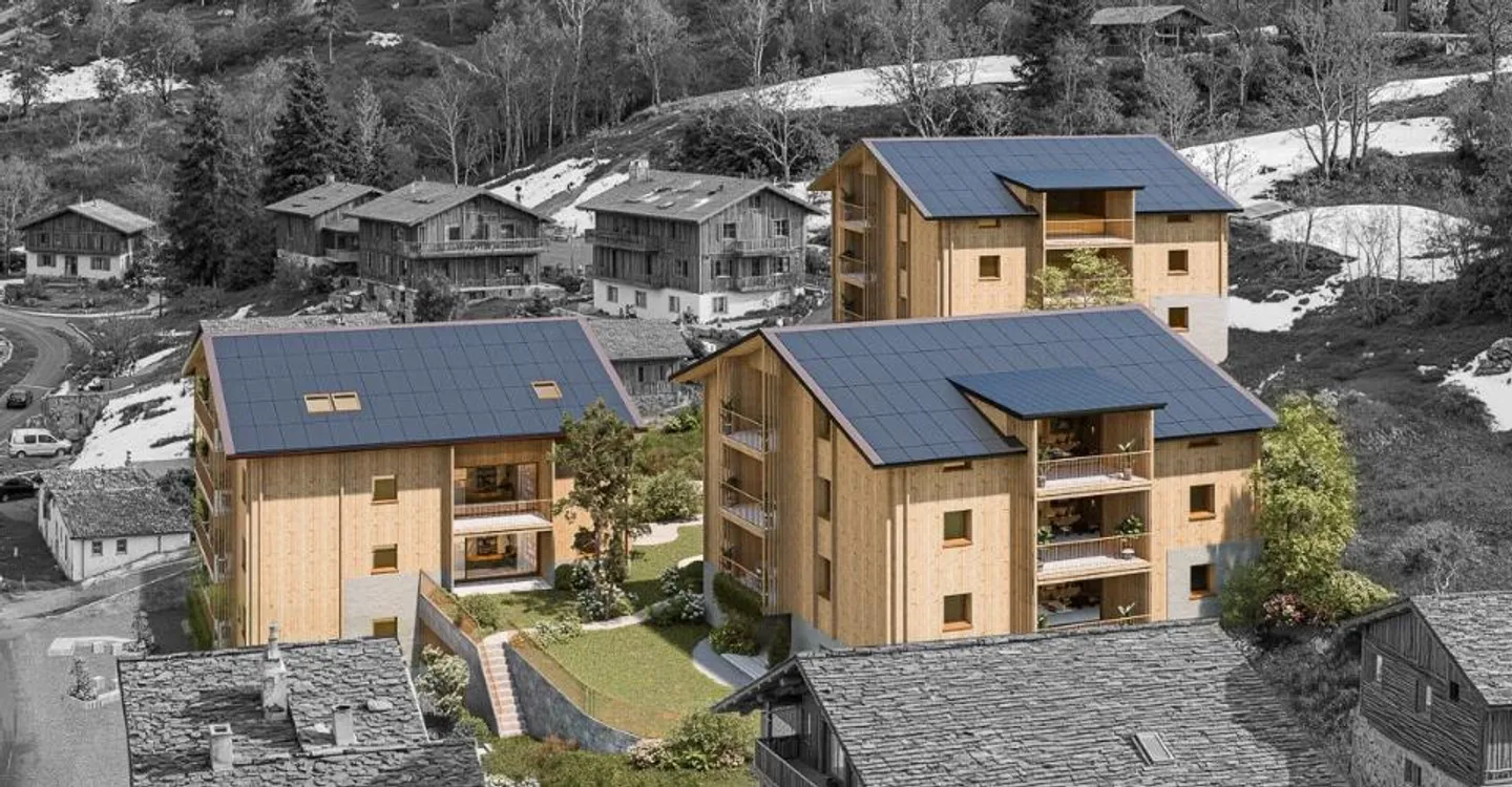 Appartamento attico di 4,5 stanze in affitto (prima occupazione): nuova costruzione a Bürchen - Foto 2 di 10