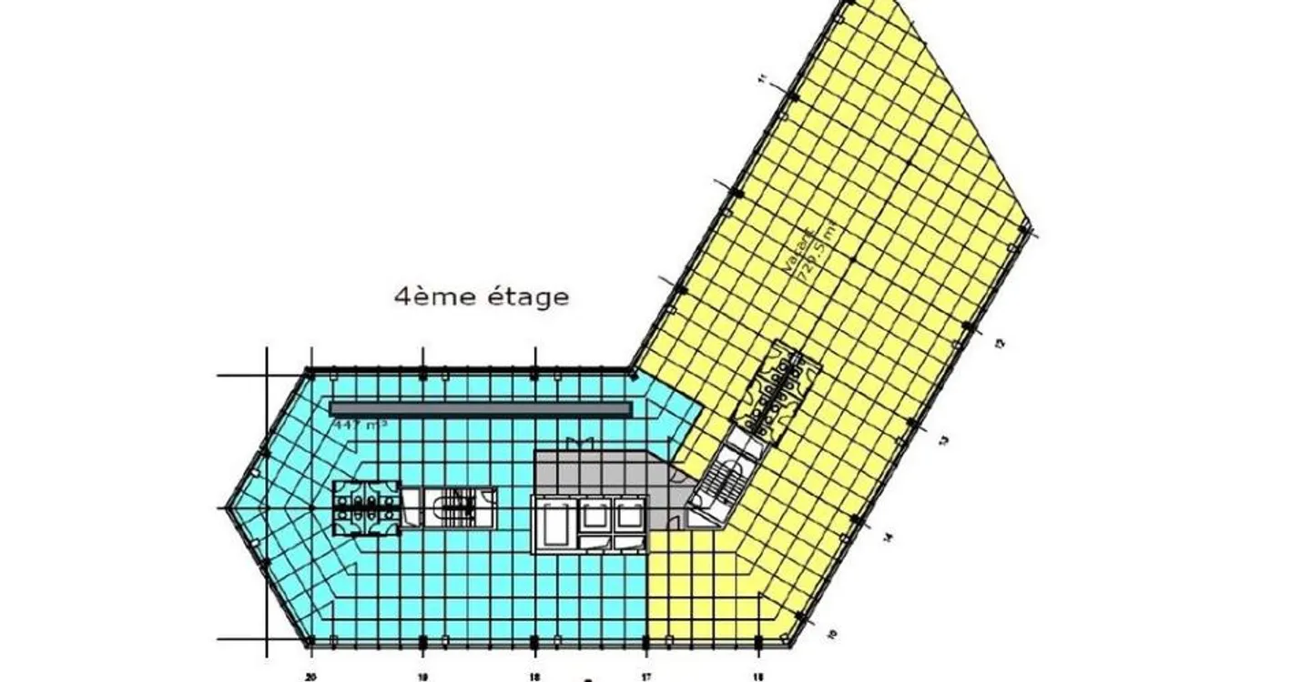 Renovierte Bürofläche von 730 m2 im 4. Stock - Foto 8 von 10