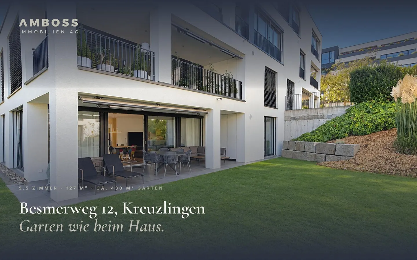 Appartement de jardin 5.5 pièces à Kreuzlingen avec environ 430 m² de jardin privé - Photo 1 sur 25