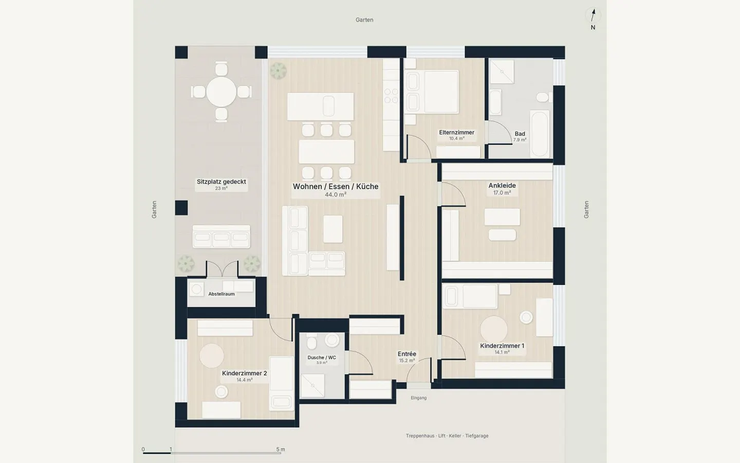 Appartement de jardin 5.5 pièces à Kreuzlingen avec environ 430 m² de jardin privé - Photo 20 sur 25