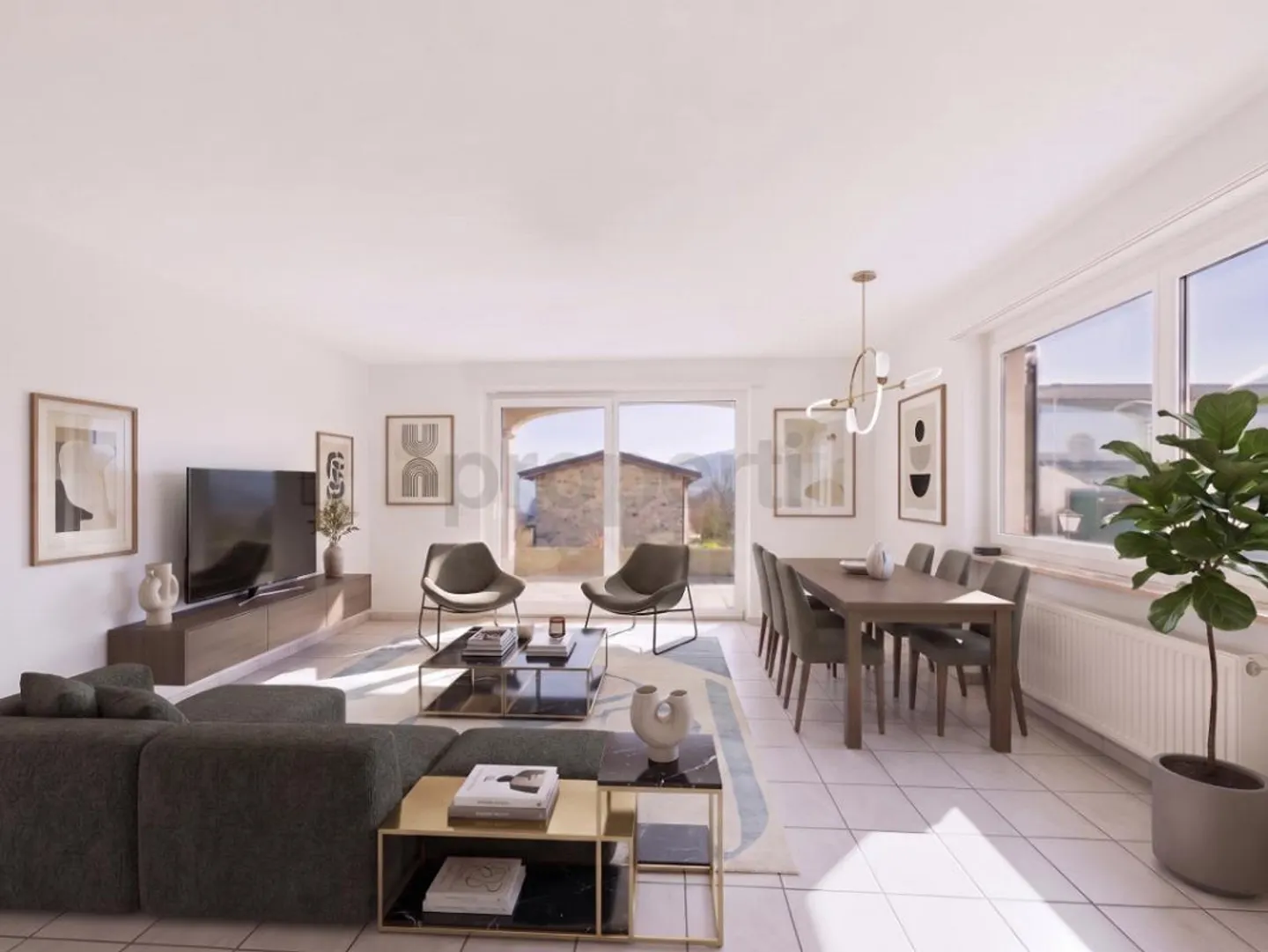 Apartment with Large Terrace, Communal Pool and Fireplace - Photo 4 of 13