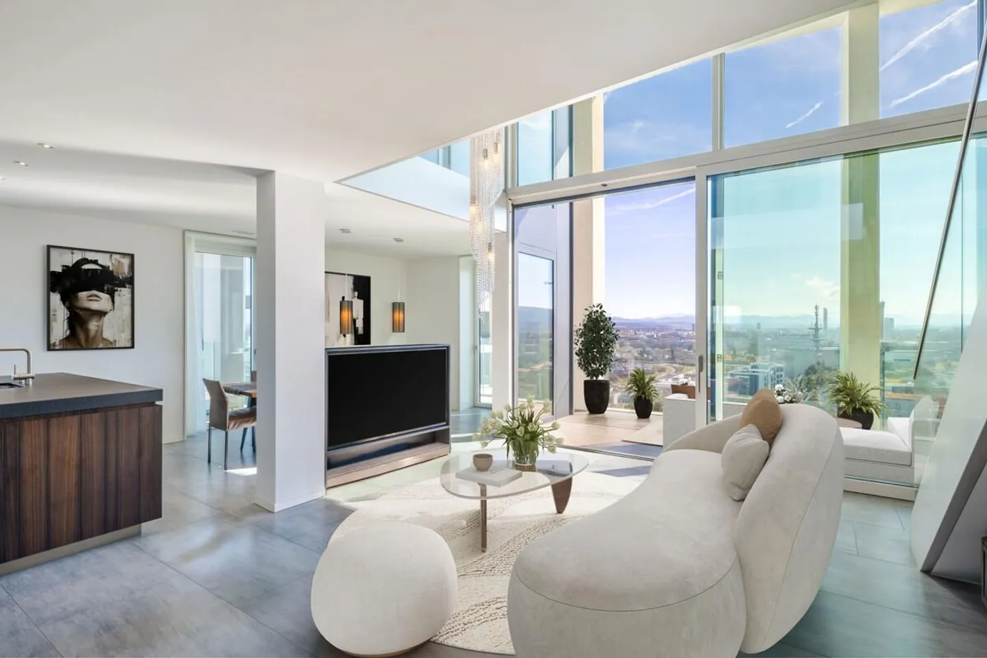 Zürich : Duplex-Penthouse exclusif avec vue panoramique - Photo 1 sur 5