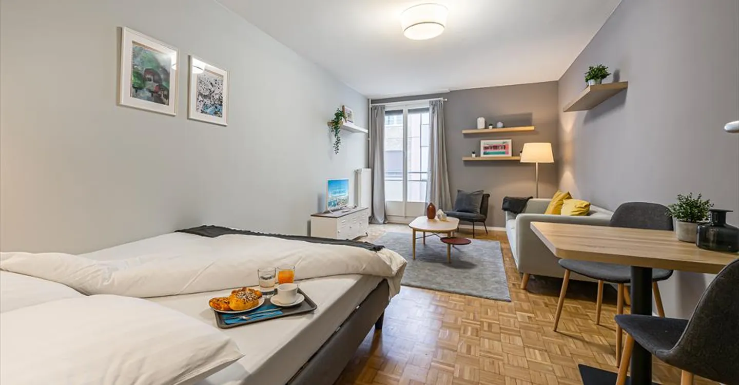 Möbliertes und Komfortables Studio zur Miete - Rue de Richemont, Nahe Quartier des Pâquis - Foto 1 von 7