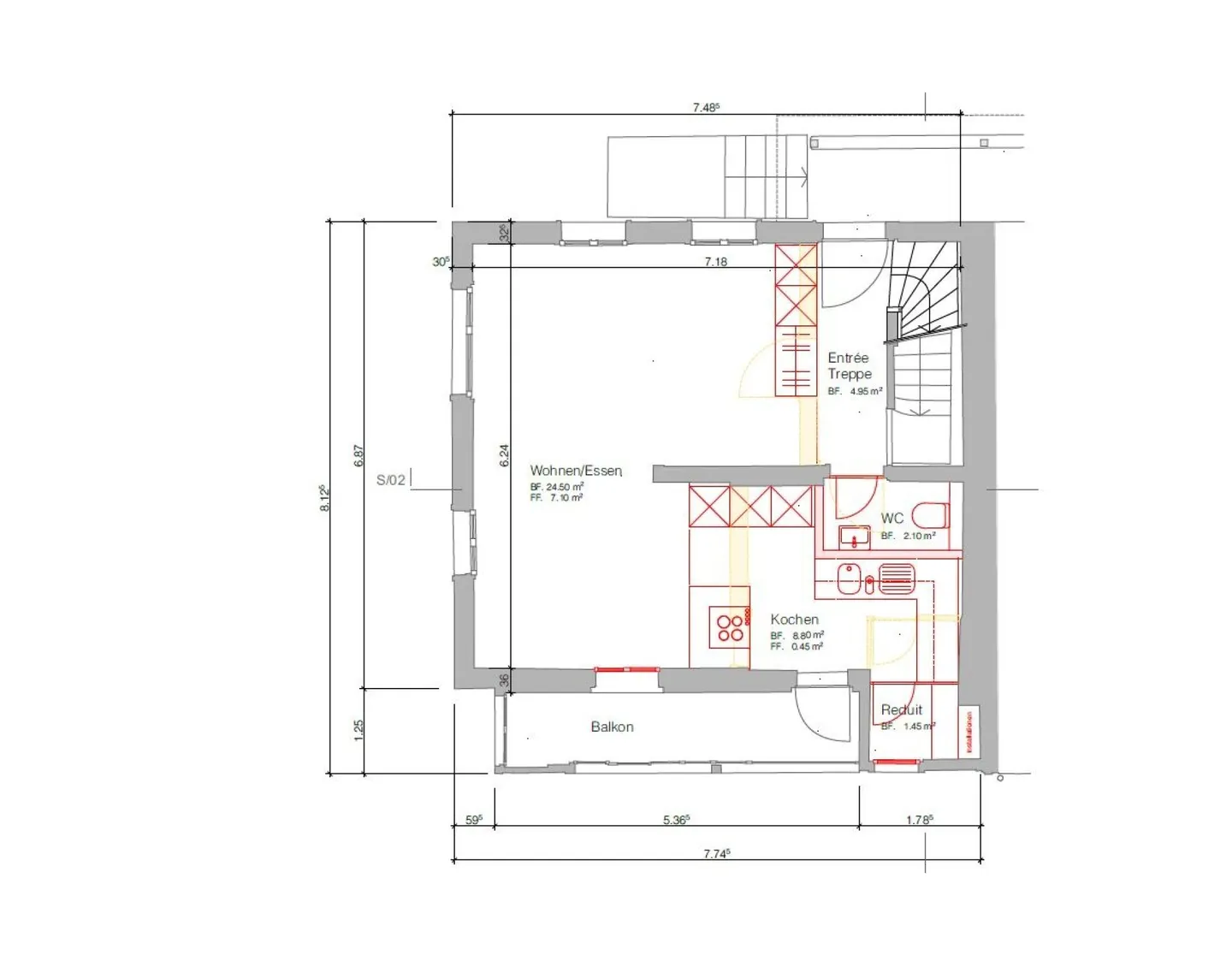 Charmant paradis résidentiel - Appartement ancien rénové au centre de Willisau - Photo 11 sur 13