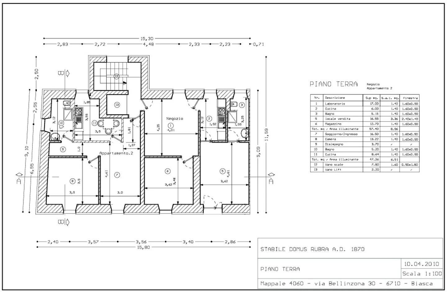 Exklusive Investitionsmöglichkeit - Einkommensgebäude gegenüber dem Bahnhof Biasca - Foto 2 von 6