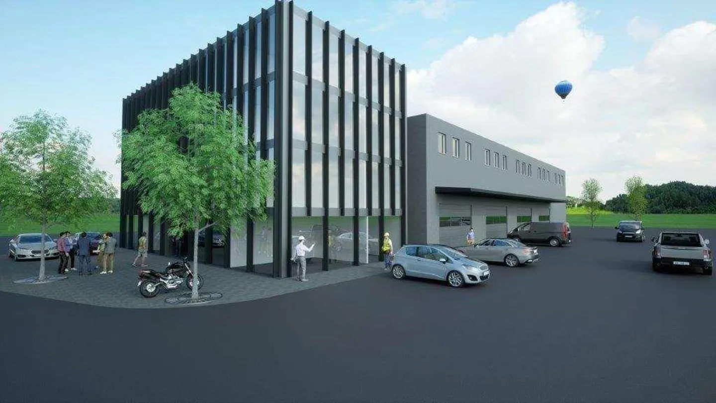 LUGANO: NEUE HALLE MIT BÜROS UND PARKPLÄTZEN - Foto 2 von 8