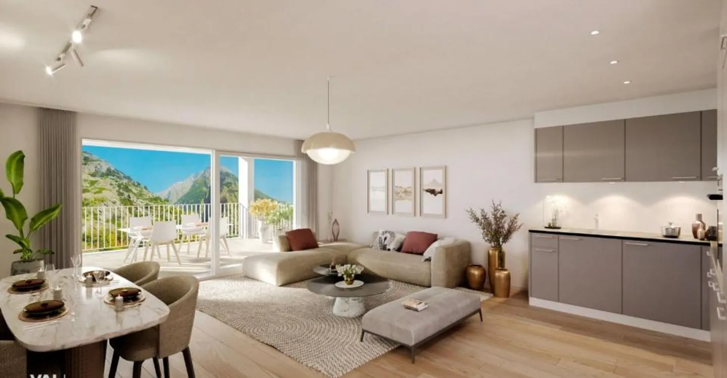 Appartement moderne de 3,5 pièces dans la vallée du Rhône - Première location à partir de novembre 2026 - Photo 2 sur 9