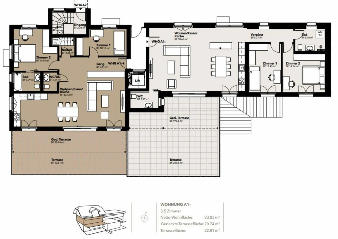 Neubau 3.5-Zimmer-Wohnung mit Fernsicht - Foto 14 von 14