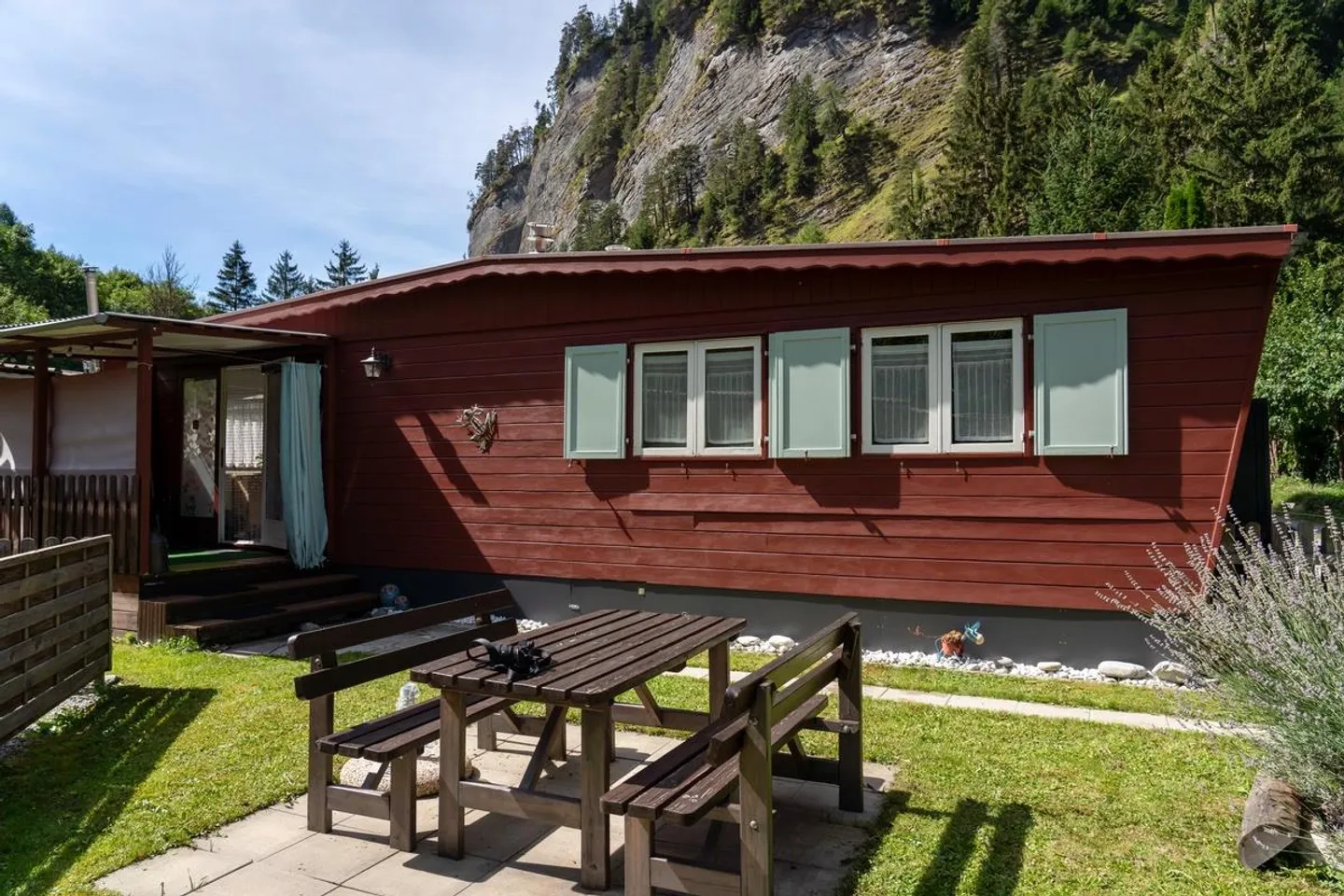 2.5 Zimmer  Mobilheim Chalet mit möglichem Wohnsitz - Foto 1 di 16