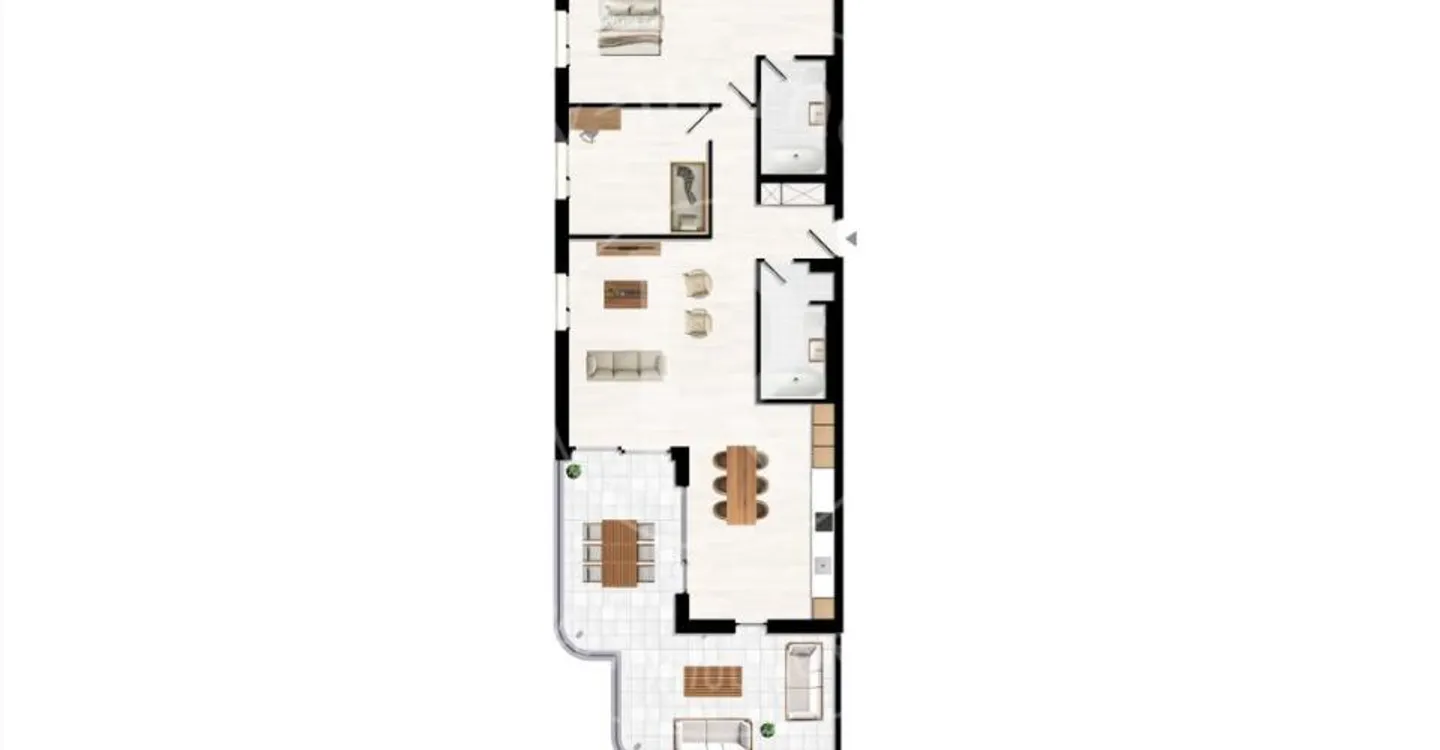 Wunderschöne 3,5-Zimmer-Wohnung mit 37m² Balkon - Foto 12 von 12