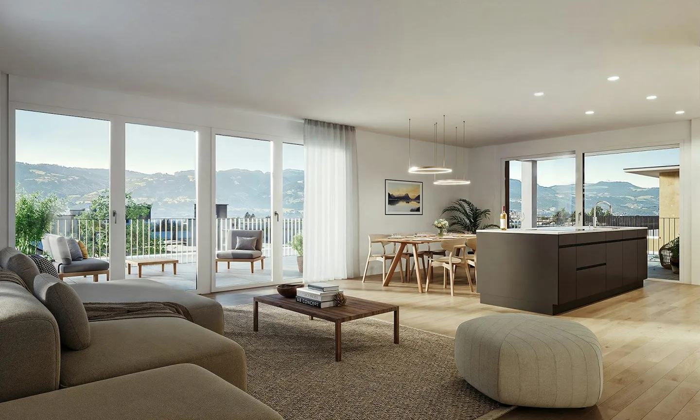 Condominio di 4,5 stanze con vista e qualità della vita - Foto 4 di 6