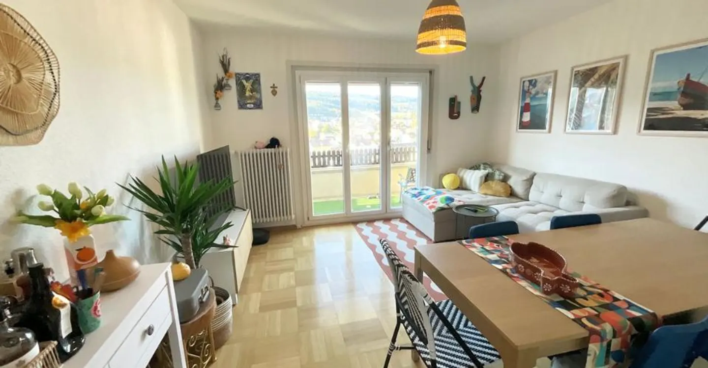 3-Zimmer-Wohnung mit Balkon und freiem Blick - Foto 1 von 6