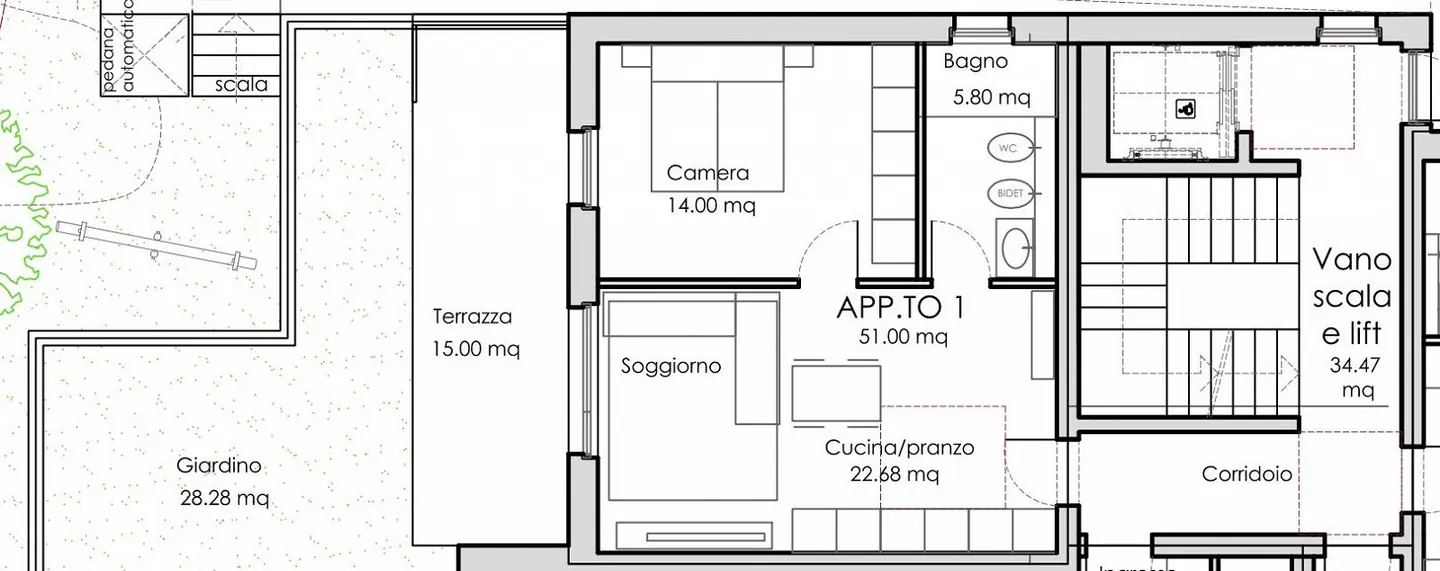 Appartement 2.5 pièces avec jardin privé à Vacallo - Photo 7 sur 7