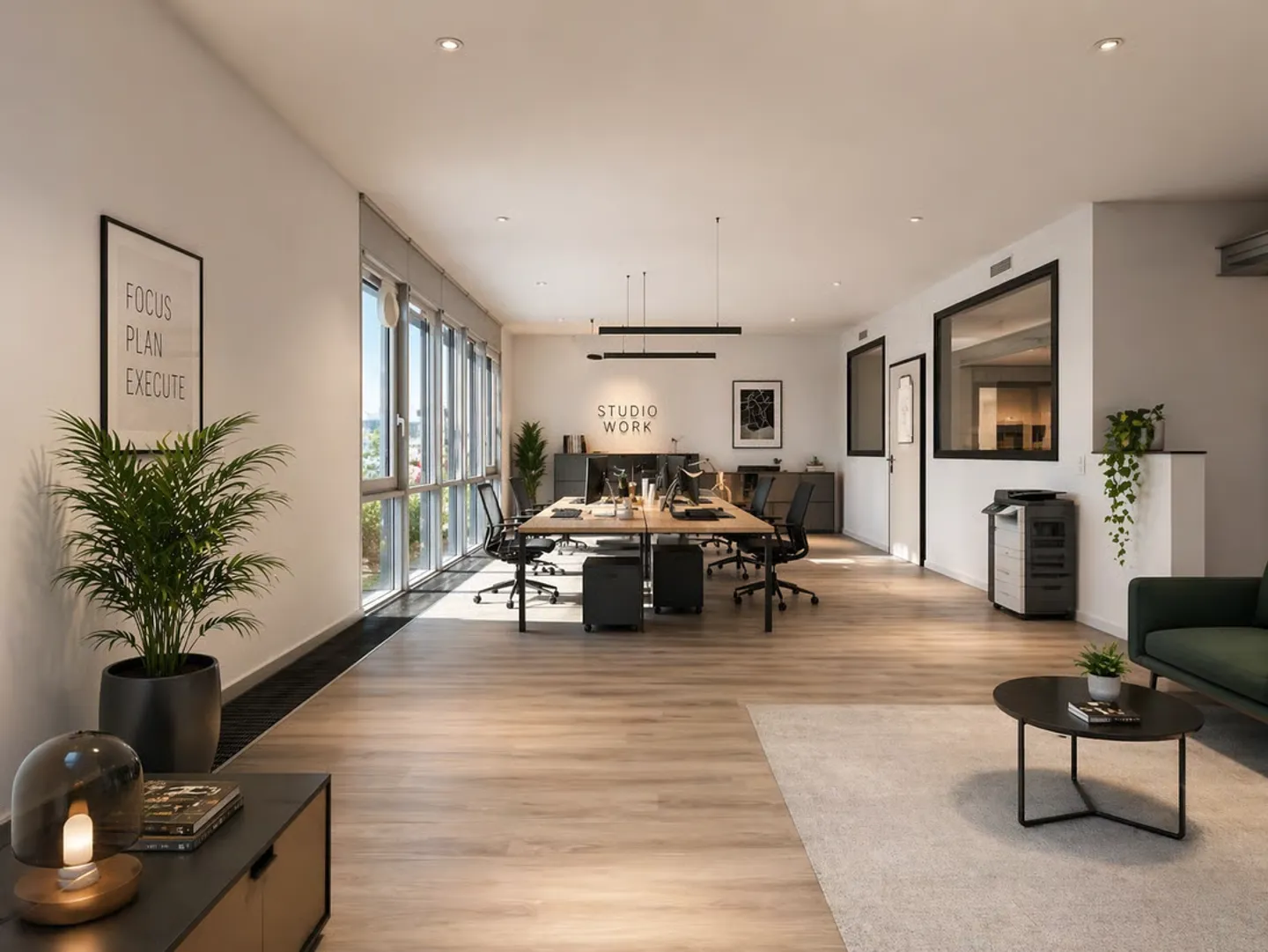 LUGANO - BUREAU SPACIEUX À LOUER AVEC VUE SUR LE LAC DE 217 M² - Photo 1 sur 10