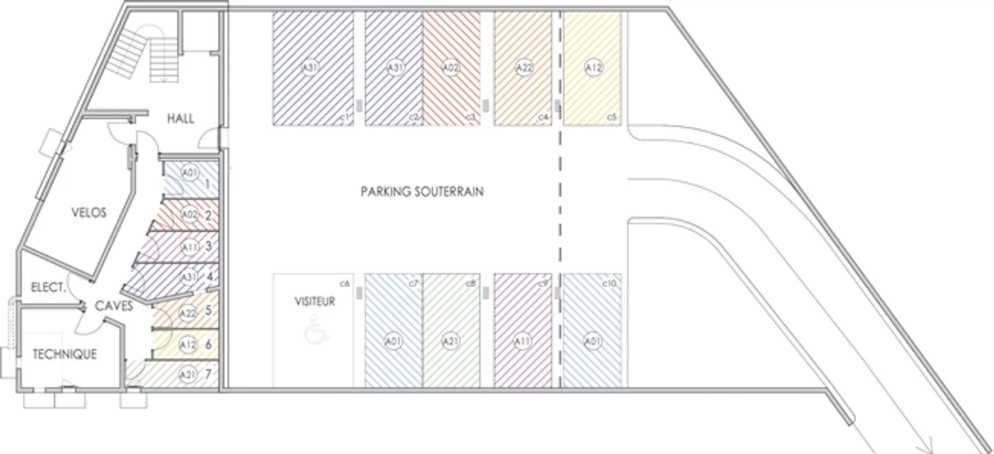 «Wunderschöne 3,5-Zimmer-Wohnung mit Balkon in Attalens Lot A12» - Foto 6 von 9