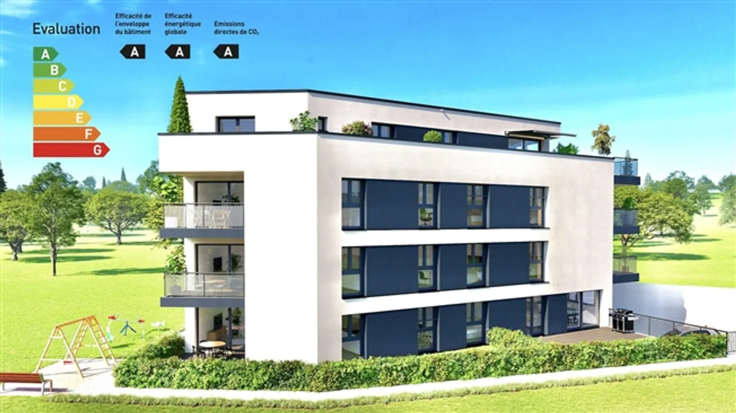 «Wunderschöne 3,5-Zimmer-Wohnung mit Balkon in Attalens Lot A12» - Foto 5 von 9