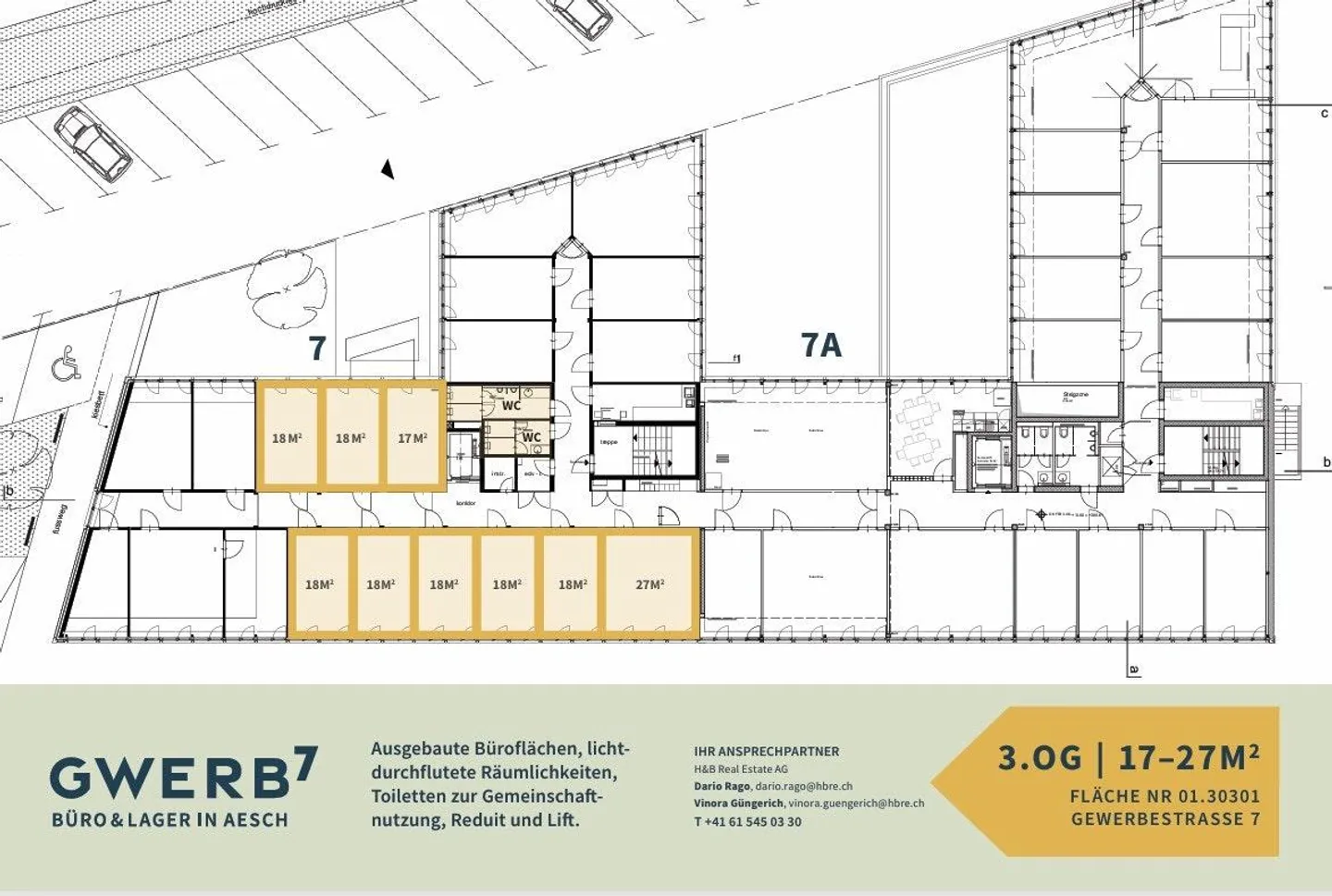 GWERB7 - fino a 170m² e uffici singoli per la tua nuova sede aziendale ad Aesch - Foto 7 di 7