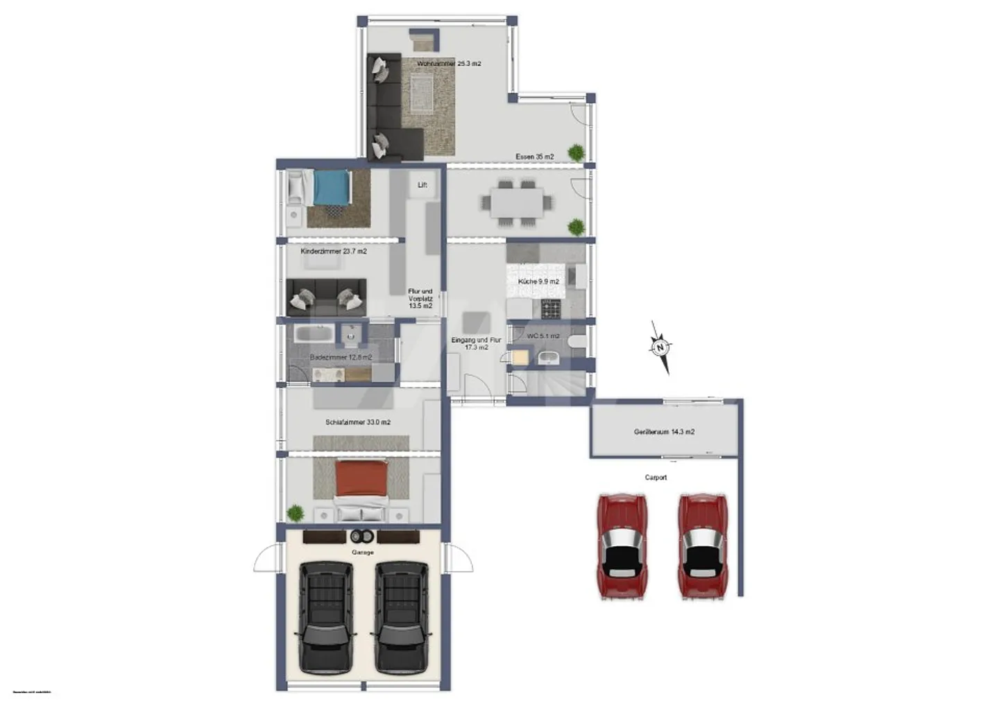 Einfamilienhaus im Bungalow-Stil mit Wellness-Oase und grossem Garten - Foto 12 von 12