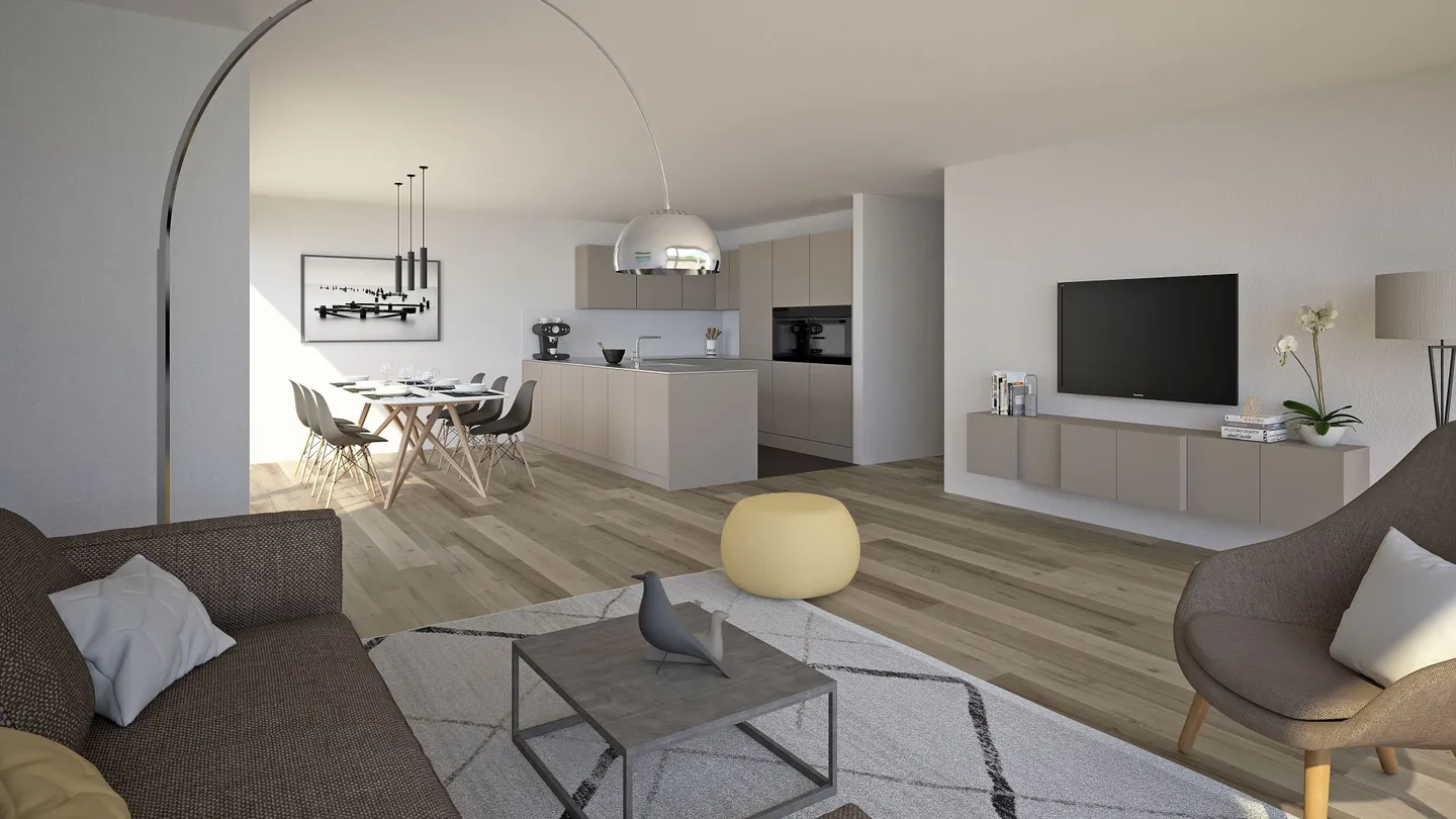 4½-Room Terrace House with a View of the Alps and Aare Landscape - Photo 5 of 8