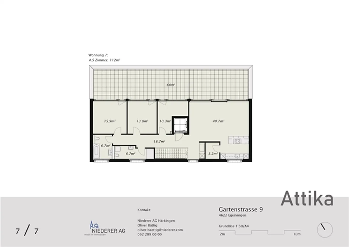 Appartement de rêve avec immense terrasse sur le toit avec soleil du soir - Photo 11 sur 13