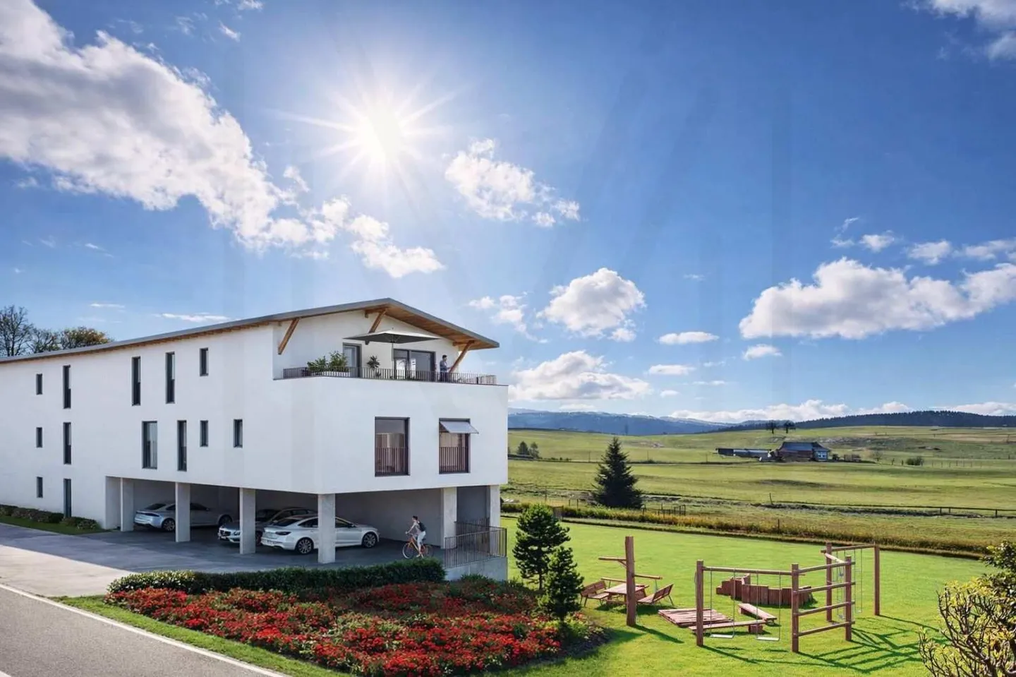 Magnificent penthouse apartment 5.5 rooms with beautiful countryside view - Photo 1 of 8