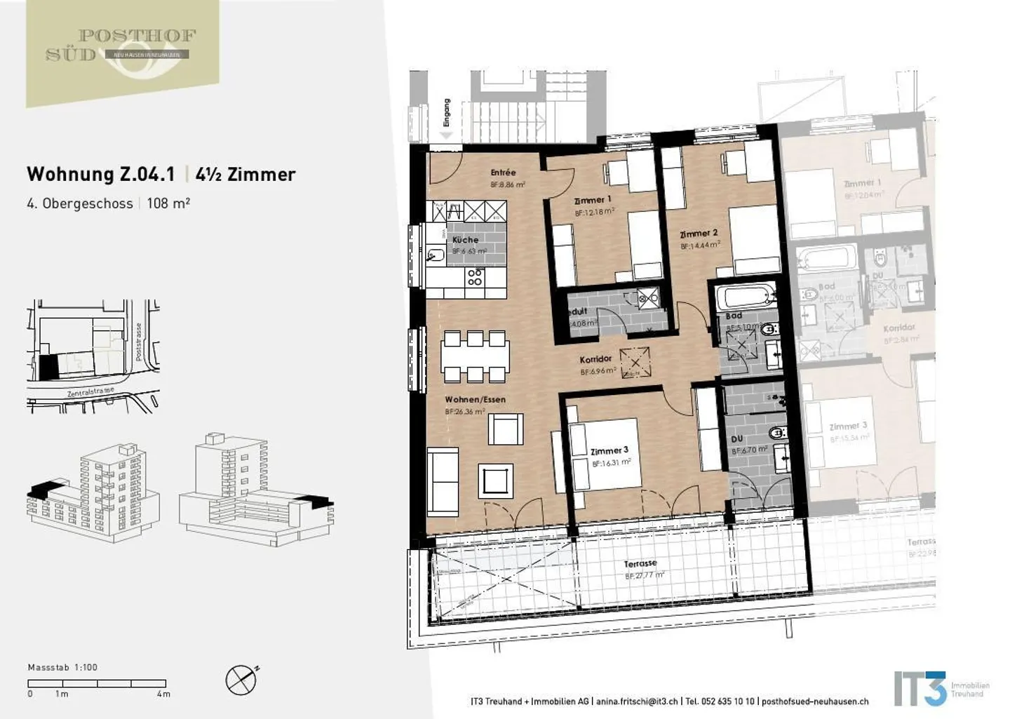 Appartement 4,5 pièces à Neuhausen am Rheinfall - Photo 9 sur 9