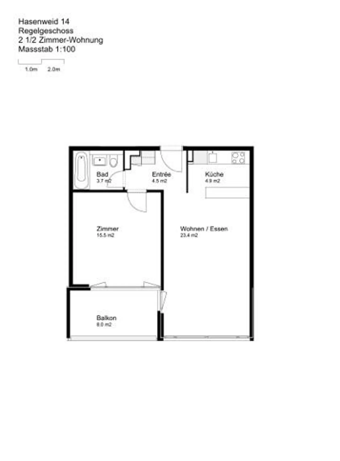 Bel appartement dans un emplacement calme à Schöngrund - Olten - Photo 7 sur 7