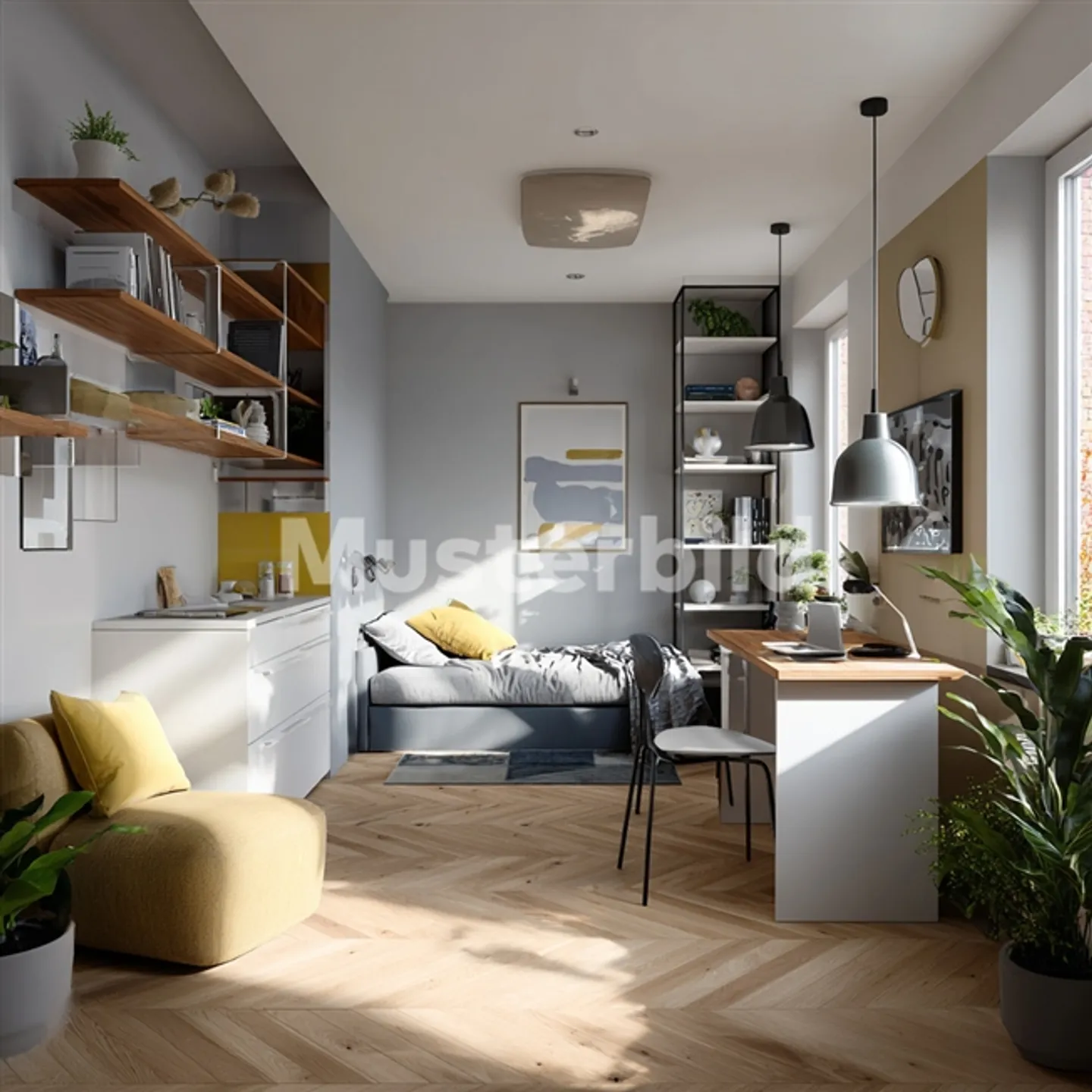 Moderne 1-Zimmer-Wohnung in Zürich - Foto 6 von 7