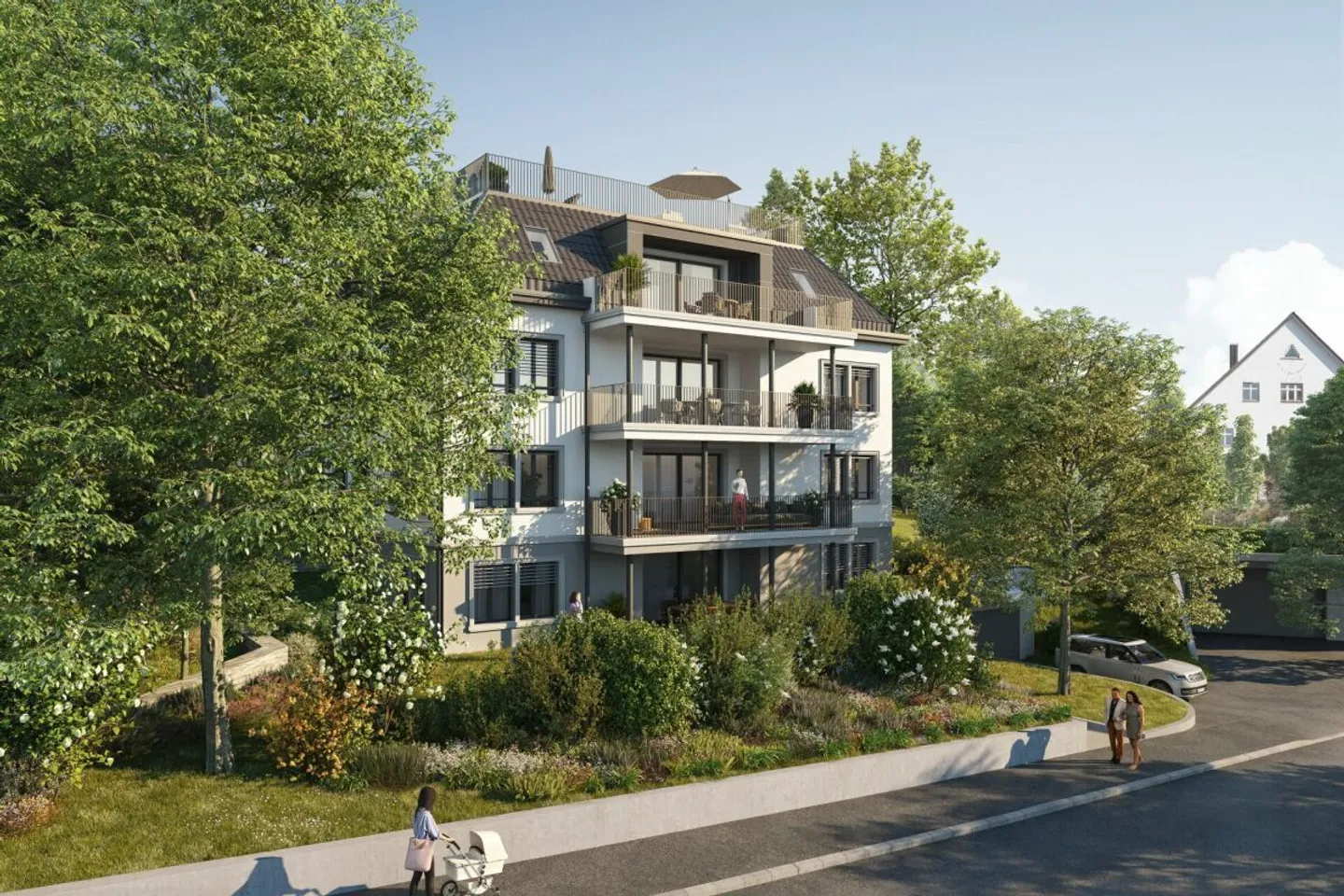 UNDER CONSTRUCTION: Unique Gem with 360° City View: New Building - 4.5 Room Apartment with High Ceilings and Luxurious Interior Design - Photo 3 of 8